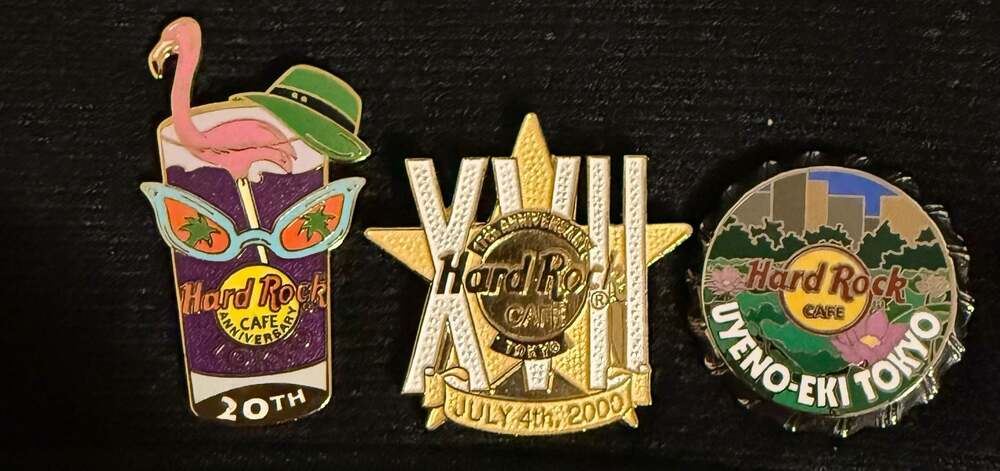 Hard Rock Cafe Tokyo Pin Lot of 3